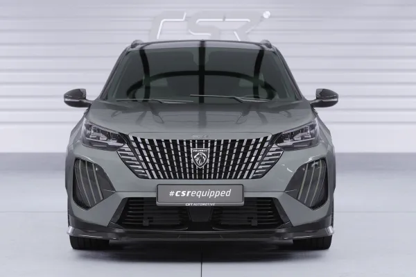 CSR Frontspoiler | Cup-Spoilerlippe mit ABE für Peugeot 2008 II CSL899-L schwarz matt (Lackierung erforderlich)