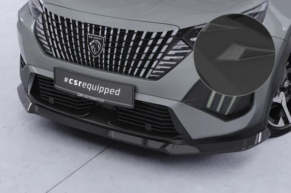 CSR Frontspoiler | Cup-Spoilerlippe mit ABE für Peugeot 2008 II CSL899-S schwarz matt strukturiert (keine Lackierung erforderlich)
