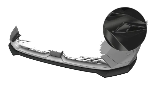 CSR Frontspoiler | Cup-Spoilerlippe mit ABE für Peugeot 3008 (3.Gen) / E-3008 CSL989-G Glossy schwarz Hochglanz (keine Lackierung erforderlich)