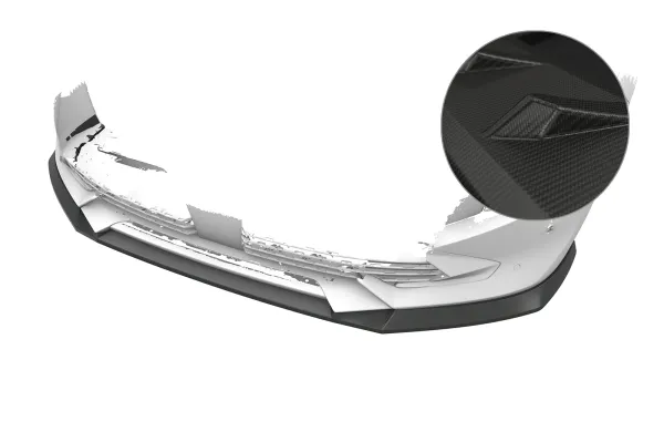 CSR Frontspoiler | Cup-Spoilerlippe mit ABE für Peugeot 508 CSL975-M Carbon Look matt strukturiert (keine Lackierung erforderlich)