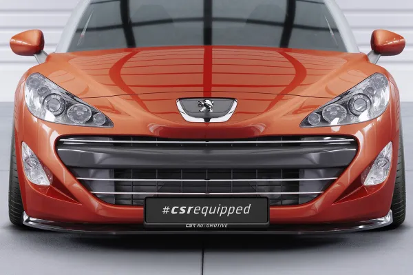 CSR Frontspoiler | Cup-Spoilerlippe mit ABE für Peugeot RCZ CSL761-C Carbon Look glänzend (keine Lackierung erforderlich)