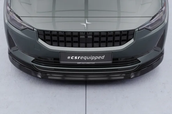 CSR Frontspoiler | Cup-Spoilerlippe mit ABE für Polestar 2 CSL822-M Carbon Look matt strukturiert (keine Lackierung erforderlich)
