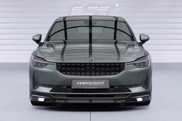 CSR Frontspoiler | Cup-Spoilerlippe mit ABE für Polestar 2 CSL822-S schwarz matt strukturiert (keine Lackierung erforderlich)