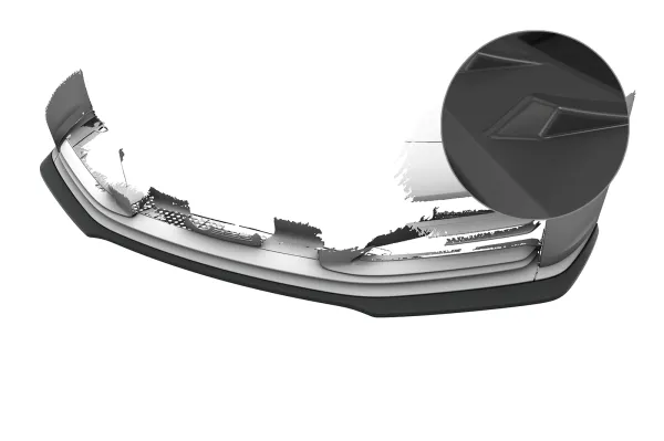 CSR Frontspoiler | Cup-Spoilerlippe mit ABE für Porsche 911/992 Cabrio / Targa CSL988-L Lackierung erforderlich (unlackiert)