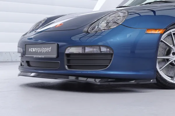 CSR Frontspoiler | Cup-Spoilerlippe mit ABE für Porsche 987 Boxster CSL597-L Lackierung erforderlich (unlackiert)