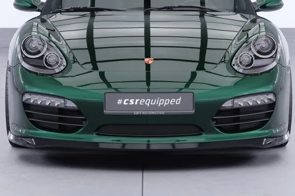CSR Frontspoiler | Cup-Spoilerlippe mit ABE für Porsche 987 Boxster CSL725-S Strukturiert schwarz matt (keine Lackierung erforderlich)