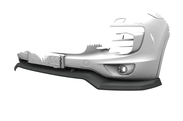 CSR Frontspoiler | Cup-Spoilerlippe mit ABE für Porsche Cayenne (Typ 92A) CSL966-L Lackierung erforderlich (unlackiert)
