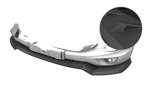 CSR Frontspoiler | Cup-Spoilerlippe mit ABE für Porsche Cayenne (Typ 92A) CSL966-L Lackierung erforderlich (unlackiert)