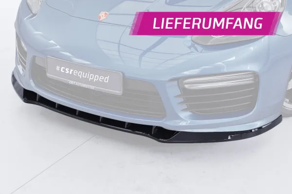 CSR Frontspoiler | Cup-Spoilerlippe mit ABE für Porsche Panamera 1 GTS/Turbo CSL371-L Lackierung erforderlich (unlackiert)