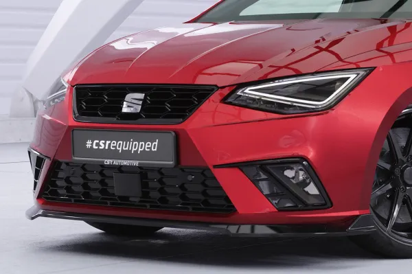 CSR Frontspoiler | Cup-Spoilerlippe mit ABE für Seat Ibiza 5 (6F) CSL918-L schwarz matt (Lackierung erforderlich)