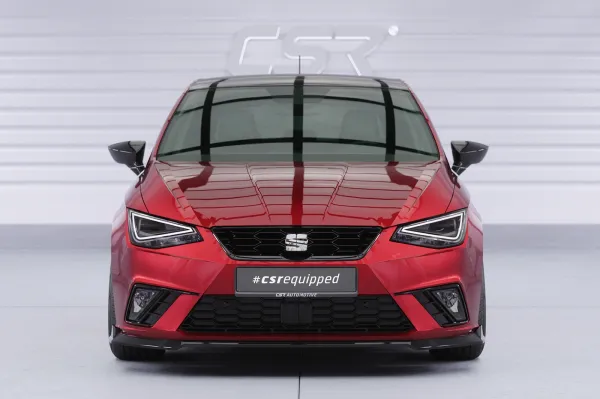 CSR Frontspoiler | Cup-Spoilerlippe mit ABE für Seat Ibiza 5 (6F) CSL918-G Glossy schwarz Hochglanz (keine Lackierung erforderlich)