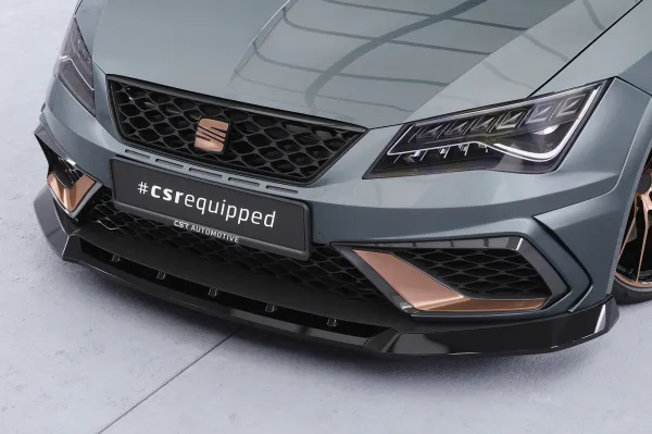 CSR Frontspoiler | Cup-Spoilerlippe mit ABE für Seat Leon 3 (Typ 5F) Cupra R  CSL885-K Kupfer matt (keine Lackierung erforderlich)