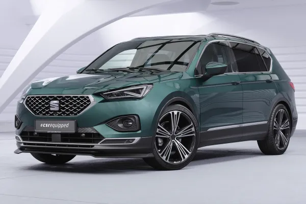 CSR Frontspoiler | Cup-Spoilerlippe mit ABE für Seat Tarraco CSL946-S Strukturiert schwarz matt (keine Lackierung erforderlich)
