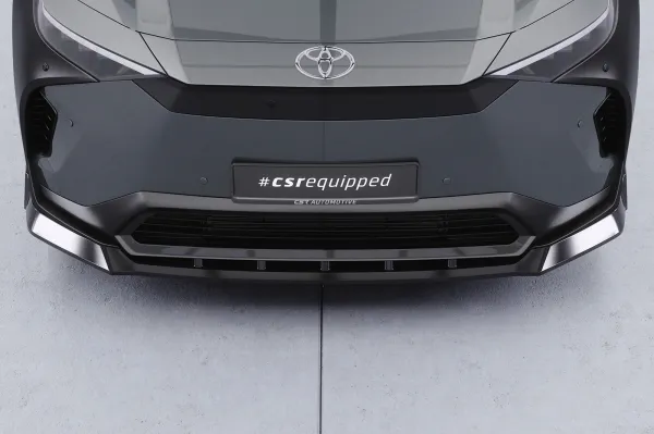 CSR Frontspoiler | Cup-Spoilerlippe mit ABE für Toyota bZ4X / Subaru Solterra CSL881-L schwarz matt (Lackierung erforderlich)