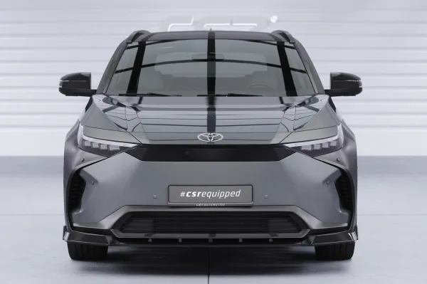 CSR Frontspoiler | Cup-Spoilerlippe mit ABE für Toyota bZ4X / Subaru Solterra CSL881-L schwarz matt (Lackierung erforderlich)
