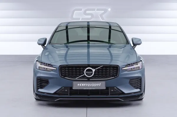 CSR Frontspoiler | Cup-Spoilerlippe mit ABE für Volvo S60 (3.Gen) CSL939-S Strukturiert schwarz matt (keine Lackierung erforderlich)