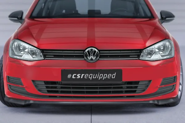 CSR Frontspoiler | Cup-Spoilerlippe mit ABE für VW Golf 7 CSL500-L Lackierung erforderlich (unlackiert)