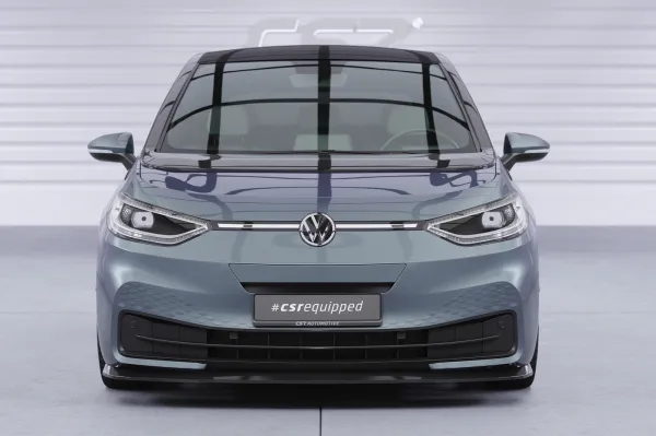 CSR Frontspoiler | Cup-Spoilerlippe mit ABE für VW ID3 CSL528-M Carbon Look matt strukturiert (keine Lackierung erforderlich)