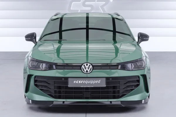 CSR Frontspoiler | Cup-Spoilerlippe mit ABE für VW Passat B9 Variant CSL921-S Strukturiert schwarz matt (keine Lackierung erforderlich)