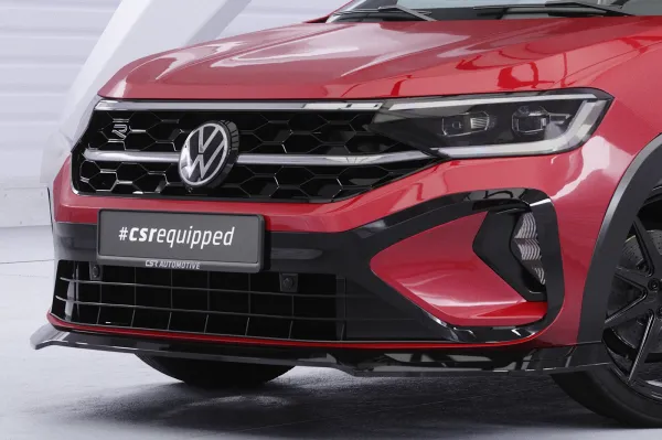 CSR Frontspoiler | Cup-Spoilerlippe mit ABE für VW Taigo (Typ CS) CSL924-C Carbon Look Hochglanz (keine Lackierung erforderlich)