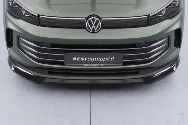 CSR Frontspoiler | Cup-Spoilerlippe mit ABE für VW Tiguan 3 CSL977-C Carbon Look Hochglanz (keine Lackierung erforderlich)