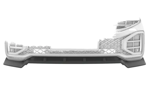 CSR Frontspoiler | Cup-Spoilerlippe mit ABE für VW Touareg 3 (Typ CR) CSL974-C Carbon Look Hochglanz (keine Lackierung erforderlich)