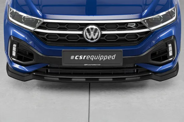 CSR Frontspoiler | Cup-Spoilerlippe mit ABE für VW T-Roc (Typ A1) R CSL923-S Strukturiert schwarz matt (keine Lackierung erforderlich)
