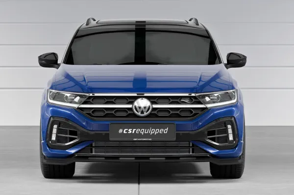 CSR Frontspoiler | Cup-Spoilerlippe mit ABE für VW T-Roc (Typ A1) R CSL923-S Strukturiert schwarz matt (keine Lackierung erforderlich)
