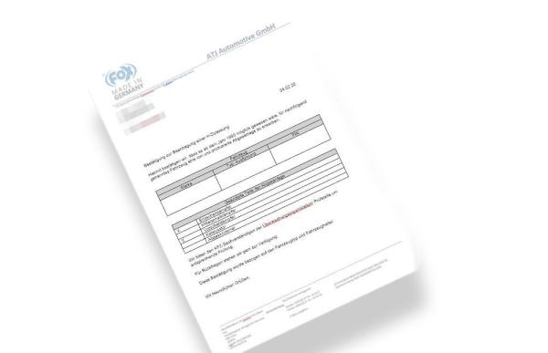 FOX Bestätigung zur Beantragung einer H-Zulassung – nur in Verbindung mit FOX Produktkauf