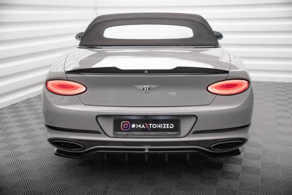 Maxton Design 3D Spoiler CAP für Bentley Continental Convertible GT Mk3 schwarz Hochglanz
