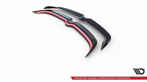 Maxton Design Spoiler CAP für Hyundai Kona N Mk1 schwarz Hochglanz