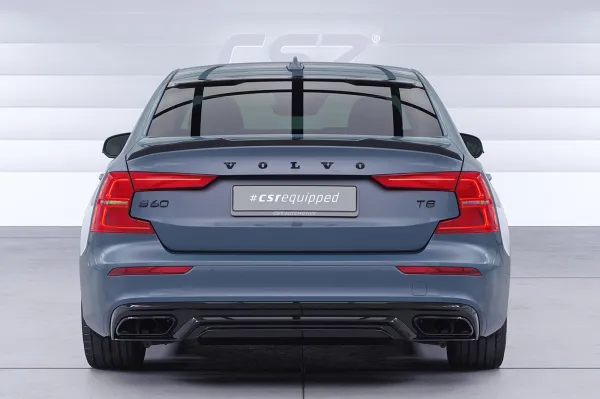 CSR Heckscheibenblende für Volvo S60 (3.Gen) Limousine HSB146-S schwarz matt strukturiert (keine Lackierung erforderlich)