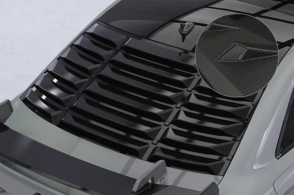 CSR Heckscheibenblende mit ABE für Audi A3 / S3 / RS3 (8V) Limousine HSB139-M Carbon Look matt strukturiert (keine Lackierung erforderlich)