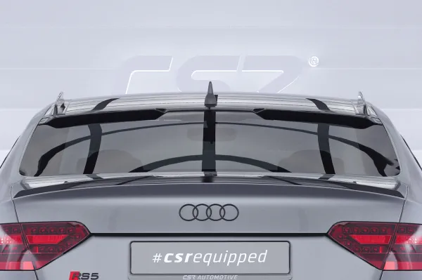 CSR Heckscheibenblende für Audi A5 / S5 / RS5 (8T) Coupe HSB141-S Strukturiert schwarz matt (keine Lackierung erforderlich)