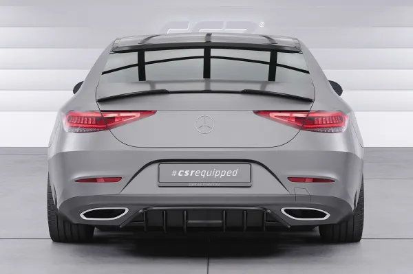 CSR Heckscheibenblend mit ABE für Mercedes-Benz CLS (C257) HSB094-L schwarz matt (Lackierung erforderlich)