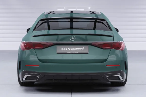 CSR Heckscheibenblend mit ABE für Mercedes Benz E-Klasse W214 Limousine HSB130-G Glossy schwarz Hochglanz (keine Lackierung erforderlich)