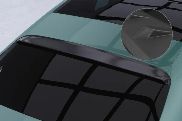 CSR Heckscheibenblend mit ABE für Mercedes Benz E-Klasse W214 Limousine HSB130-L schwarz matt (Lackierung erforderlich)