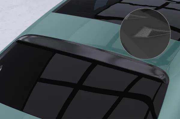 CSR Heckscheibenblend mit ABE für Mercedes Benz E-Klasse W214 Limousine HSB130-S schwarz matt strukturiert (keine Lackierung erforderlich)