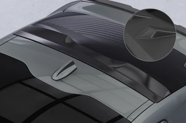 CSR Heckscheibenblend mit ABE für Polestar 2 HSB117-L schwarz matt (Lackierung erforderlich)