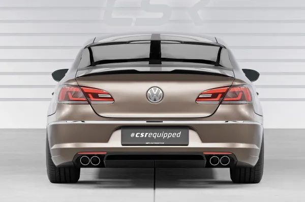 CSR Heckscheibenblend mit ABE für VW Passat CC / CC HSB084-G Glossy schwarz Hochglanz (keine Lackierung erforderlich)