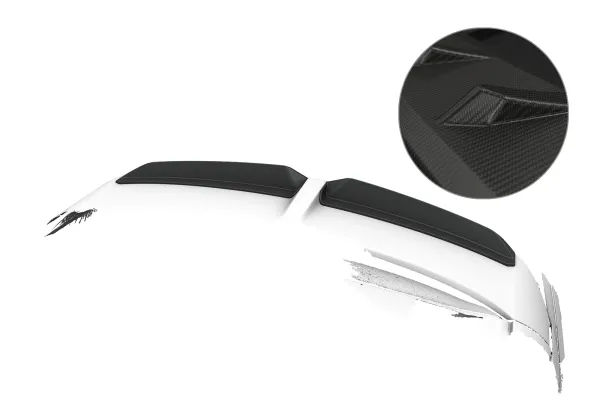 CSR Heckspoiler | Heckflügel für Cadillac Lyriq HF290-M Carbon Look matt strukturiert (keine Lackierung erforderlich)