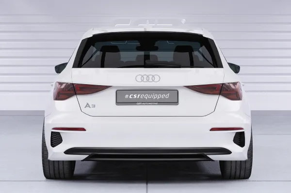 CSR Heckspoiler | Heckflügel mit ABE für Audi A3 (8Y) Sportback HF240-C Carbon Look Hochglanz (keine Lackierung erforderlich)
