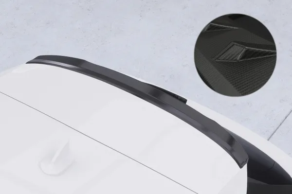CSR Heckspoiler | Heckflügel mit ABE für Audi A3 (8Y) Sportback HF240-M Carbon Look matt strukturiert (keine Lackierung erforderlich)
