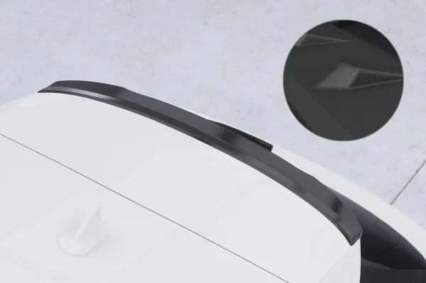 CSR Heckspoiler | Heckflügel mit ABE für Audi A3 (8Y) Sportback HF240-S schwarz matt strukturiert (keine Lackierung erforderlich)