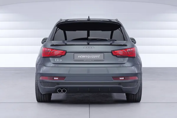 CSR Heckspoiler | Heckflügel mit ABE für Audi Q3 (8U) HF661-M Carbon Look matt strukturiert (keine Lackierung erforderlich)