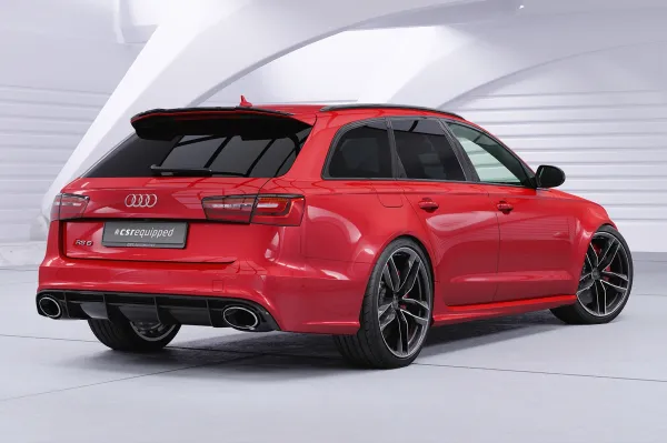CSR Heckspoiler | Heckflügel mit ABE für Audi RS6 (C7) HF140-M Carbon Look matt strukturiert (keine Lackierung erforderlich)