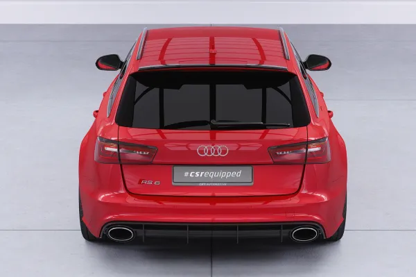 CSR Heckspoiler | Heckflügel mit ABE für Audi RS6 (C7) HF140-C Carbon Look Hochglanz (keine Lackierung erforderlich)