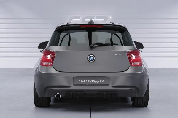 CSR Heckspoiler | Heckflügel mit ABE für BMW 1er F20/F21 HF630-C Carbon Look Hochglanz (keine Lackierung erforderlich)