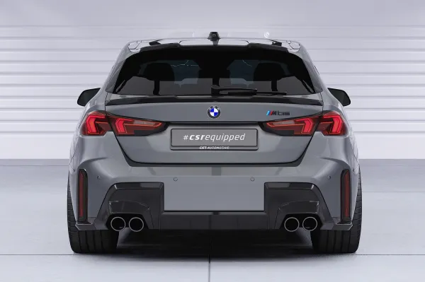 CSR Heckspoiler | Heckflügel mit ABE für BMW 1er F70 M Pro / M135 HF280-G Glossy schwarz Hochglanz (keine Lackierung erforderlich)