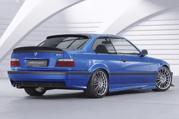 CSR Heckspoiler | Heckflügel mit ABE für BMW 3er E36 Coupe HF987-C Carbon Look Hochglanz (keine Lackierung erforderlich)